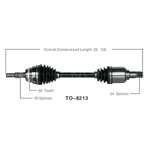 Surtrack Pair FRONT LEFT+RIGHT CV Axle Shaft Kit For 2007-2011 Toyota Camry - Picture 6 of 10