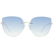 GANT GA8087 32W Blue Gold Cat Eye Rimless Sunglasses Metal Frame 58-17-140
