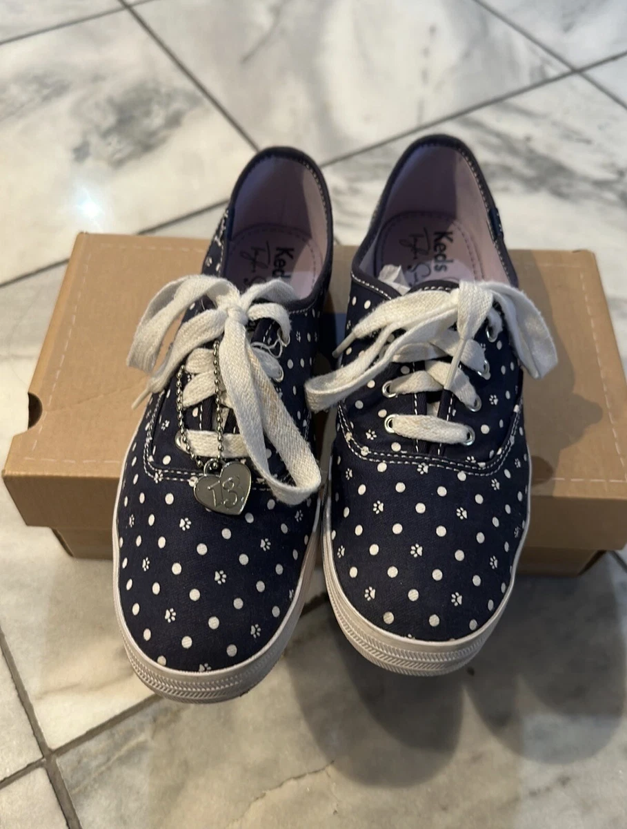 Taylor Swift Cat Paw Dot Navy Keds Size 7 eBay