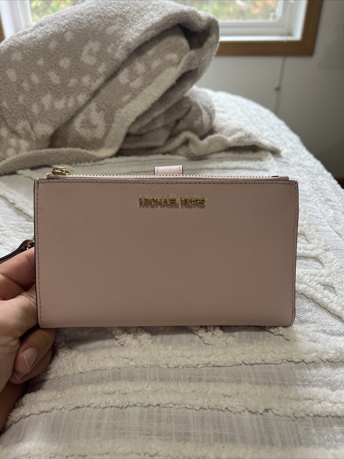 Michael Michael Kors Adele Double Zip Pebble Leat… - image 1