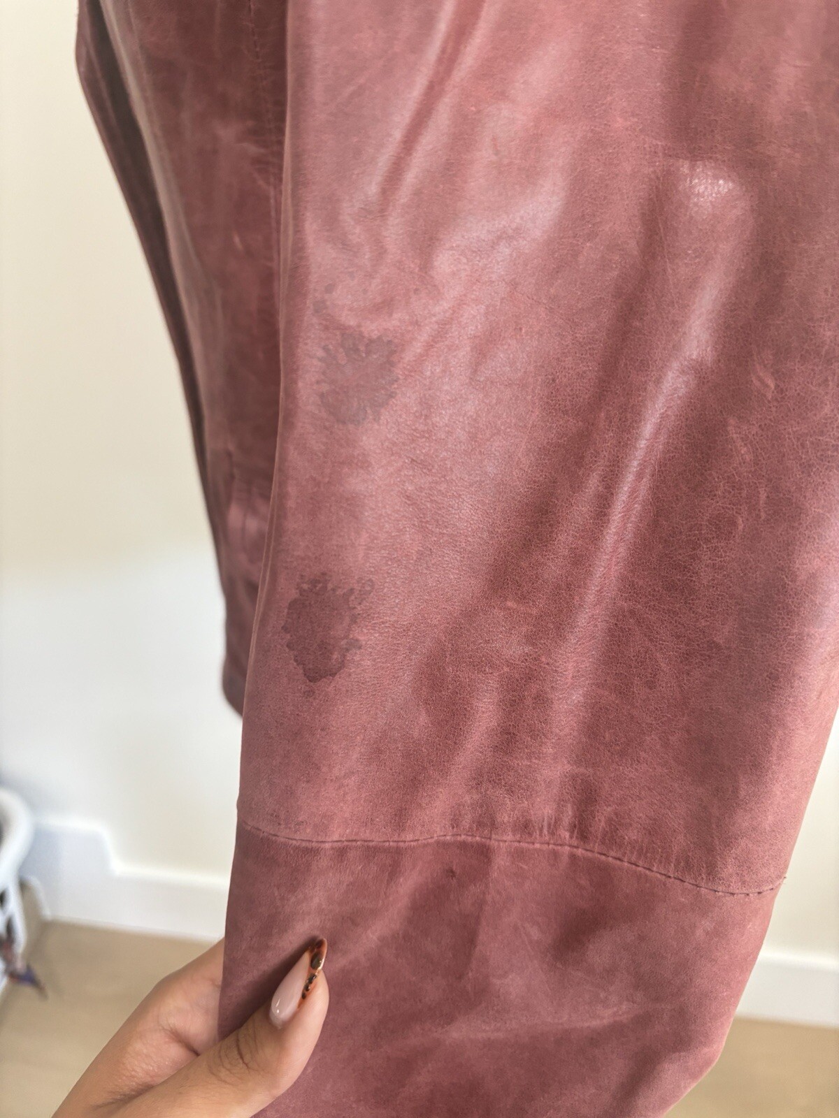 Zara Basic Burgundy, Leather Jacket / Blazer - image 11