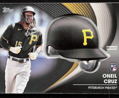 2022 Topps Update Oneil Cruz Rookie Commemorative Batting Helmet Black /299