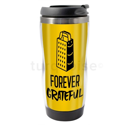 Forever Grateful Geschenk Thermo Kaffee Reise Flasche lustiger Witz individuelle Fototasse