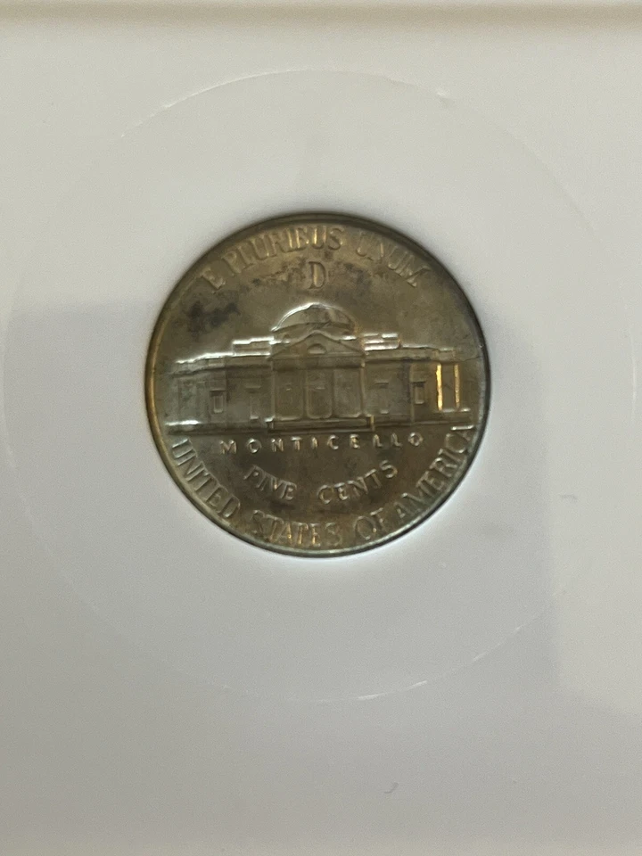 NGC 1944 D Jefferson Silver Nickel MS67 OLD HOLDER 507147-056 - Image 2 of 3