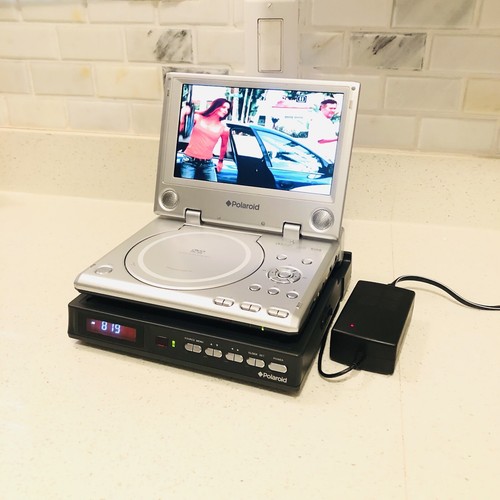 Polaroid PDM-0817 Portable 8" DVD Player Bundle w/ Docking Station And Adapter