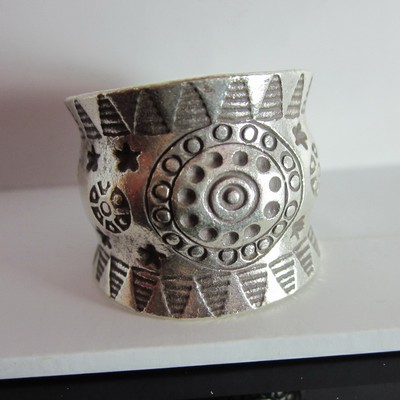 Fine Silver Rings Hill tribe Karen Argento Anello Elephant emboss Tribal L12 Fine Silver Rings Hill tribe Karen Argento Anello Elephant emboss Tribal L12
