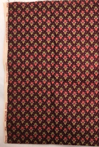 Marcus Fabrics NEW 22x 28 in Cotton Faye Burgos Designer Multicolor Floral/Brown - Picture 12 of 15