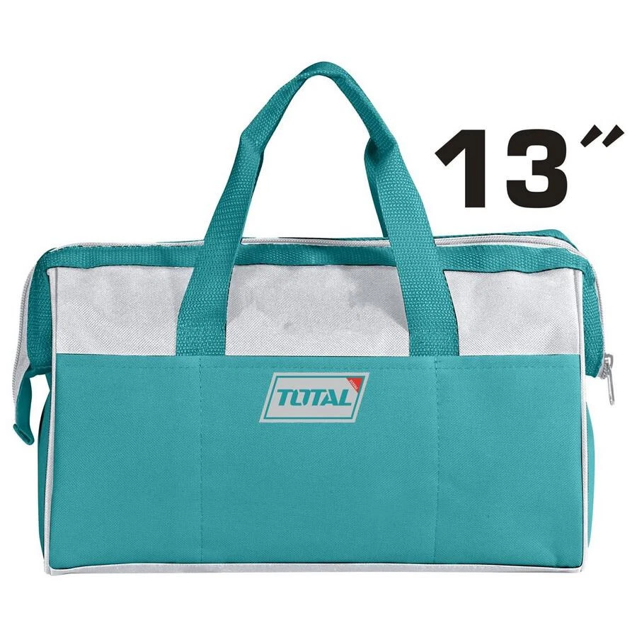 TOTAL BORSA PORTA UTENSILI DA LAVORO - 6 TASCHE - PORTA ATTREZZI FINO A 12KG - Immagine 2 di 2