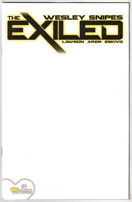 THE EXILED #1 (2023)- BLANK VARIANT- WRITTEN BY WESLEY SNIPES-WHATNOT ...