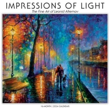 Impressions Of Light Leonid Afremov Wall 2024 Calendar Stylish Collectible Gift