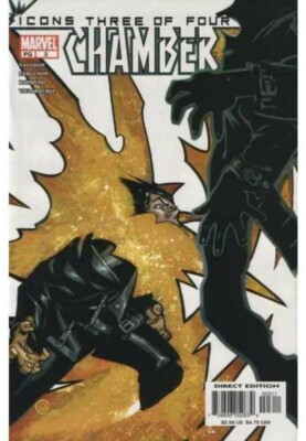 CHAMBER #3 ICONS THREE OF FOUR (MARVEL 2002) 9.4+ NM GRADE, LEE FERGUSON PENCILS