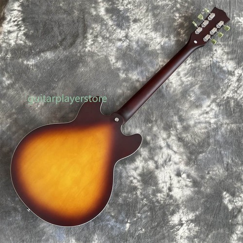 Matte Sunburst ES-339 Pickup H-H per chitarra elettrica corpo semi cavo 6 corde - Foto 6 di 10