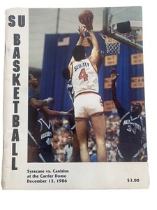 Syracuse Basketball Program Rony Seikaly 1986 Canisius