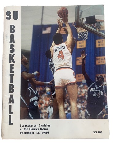 Syracuse Basketball Program Rony Seikaly 1986 Canisius