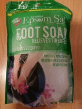 2x16oz Foot Soak Epsom Salt Magnesium Sulfate Eucalyptus Scented 100 Natural