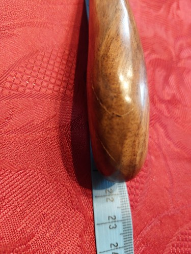 Löffel Perlmutt Holzgriff Durchmesser 10,5cm L 21,5cm Unbenutzt - Bild 4 von 12