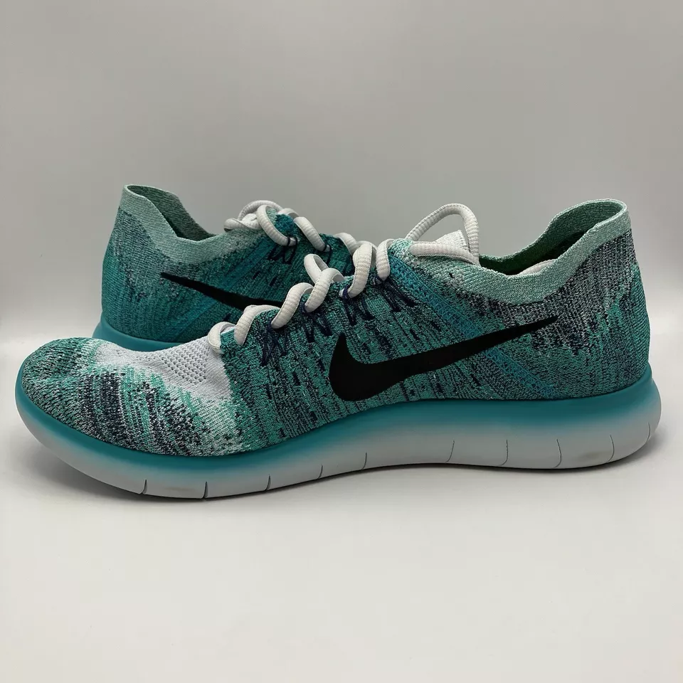 Nike Free RN Flyknit 2017 Men’s Size 11 Turbo Green Blue 880843-009 NEW - Image 4 of 4