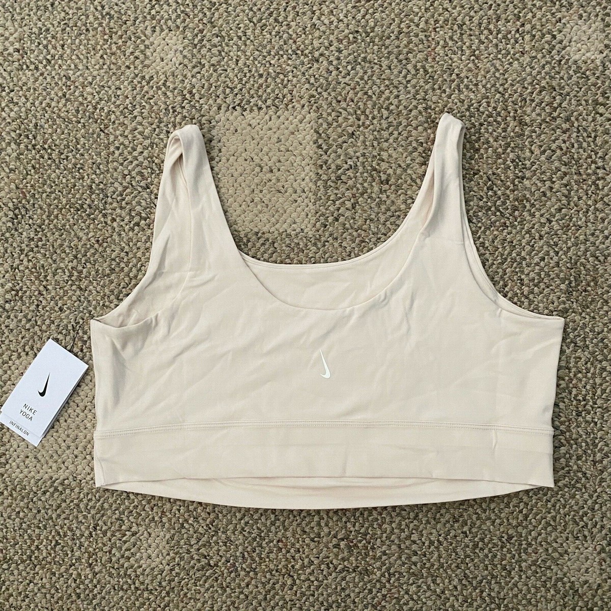 nike yoga luxe women's infinalon cropped tank