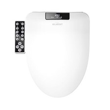 Round Bidet Toilet Seat,Electronic Heated Smart Toilet Seat with Unlimited He...
