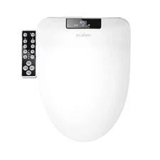 Round Bidet Toilet Seat,Electronic Heated Smart Toilet Seat with Unlimited He...