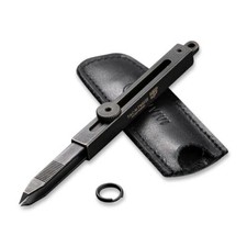 Civivi Tac-N-Tweeze Stainless Steel Tweezers Brass Handle Black Stonewash Finish
