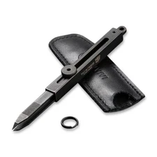 Civivi Tac-N-Tweeze Stainless Steel Tweezers Brass Handle Black Stonewash Finish