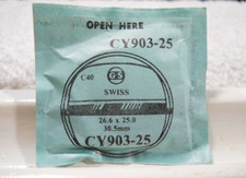 GS CY903-25 Watch Crystal Fit Swiss 30.5 mm - 26.6 x 25.0 mm Replacement Repair