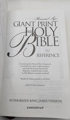 Referenzbibel KJV RIESENDRUCK persönliche Größe Zondervan BURGANDY roter Buchstabe - Bild 14 von 24