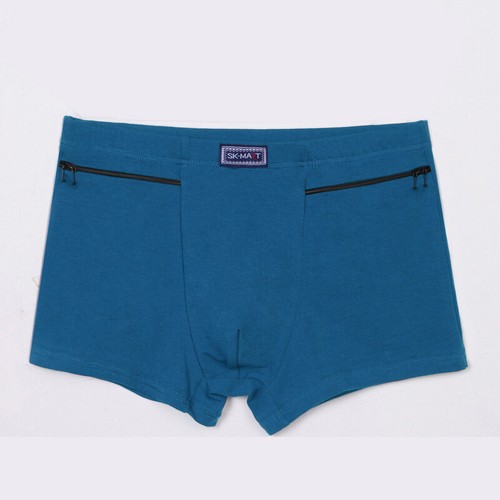 Herren Taschen Unterwäsche Anti-Diebstahl Slip Boxershorts zwei Reißverschlüsse Unterhose - Bild 17 von 25