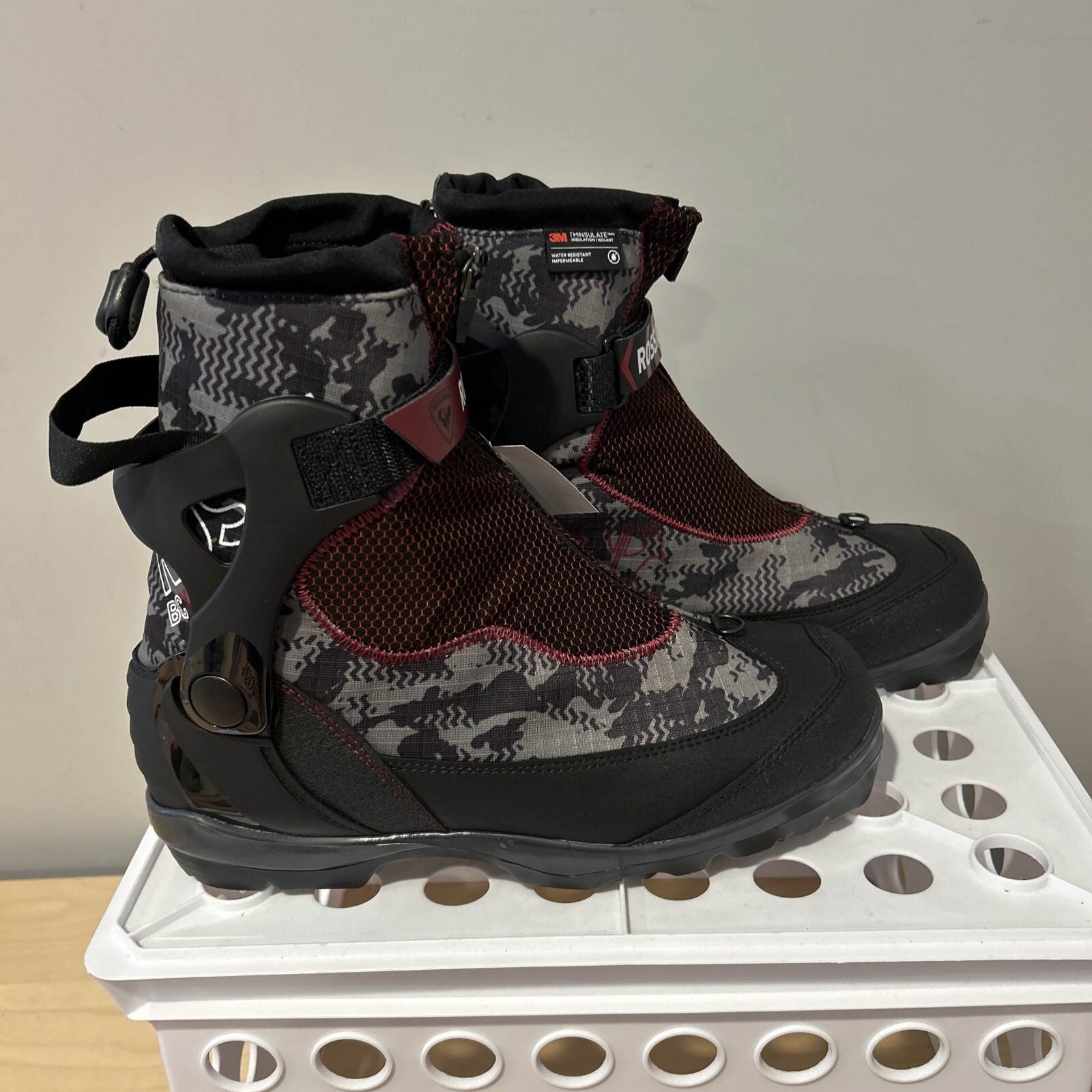 SALOMON Stivali da sci Rossignol da uomo BC X 6 Nordic XC nuovi taglia 43 #3394