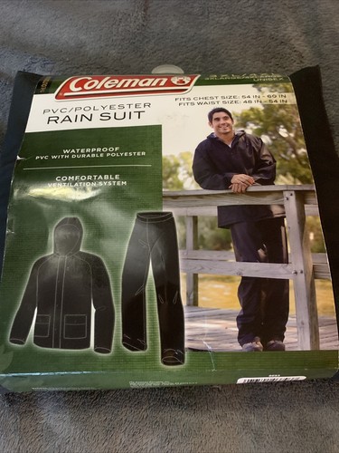 Coleman PVC Polyester Rain Suit Size 3XL/4XL NIP work wear outdoors - Picture 4 of 4