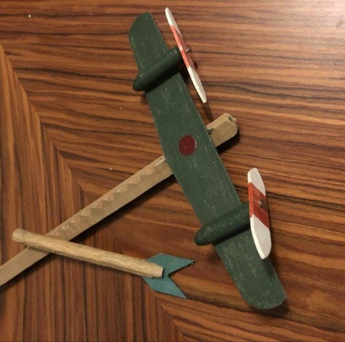 World War II Imperial Japanese Fighter Plane Toy with Original Manual - Picture 5 of 8