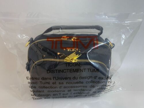 TUMI schwarze Voyageur Troy Schultertasche Umhängetasche Nylon leichte Steckdose Neu - Bild 6 von 6