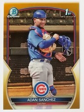 2023 Bowman Chrome Adan Sanchez 1st GOLD Parallel 03/50 Chicago Cubs #BCP-219