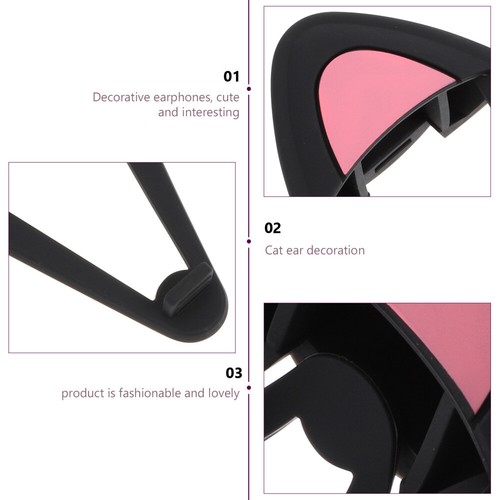 Vedio Headphone Cat Ear Ears Ornaments Silicone Cat Ear Decor - 第 7/12 張圖片