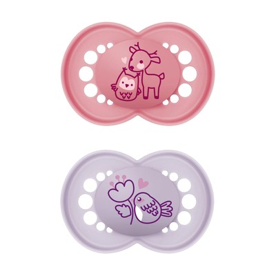 Original Matte Baby Pacifier Nipple Shape Helps Promote Healthy Oral Developm...