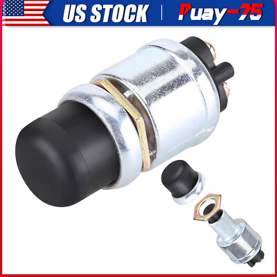 12 Volt DC Heavy-Duty Start Momentary Push-Button Starter Switch (50 Amps)