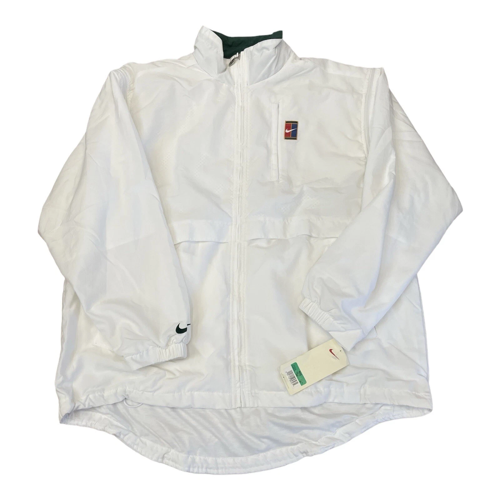 Veste vintage Nike Supreme Court neuve avec étiquette manches zippées tennis années 90 sampras