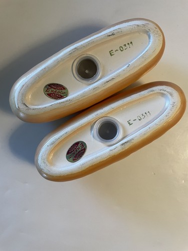Vintage Enesco Japan 3 Piece Set Hot Dog Salt, Pepper and Condiment Jar E-0311 - Picture 7 of 7
