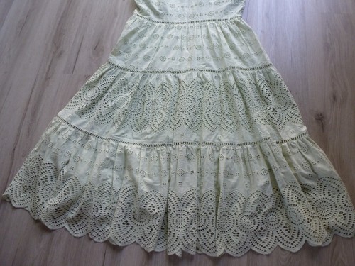 ANTONIO MELANI Kleid 14 grün Ösen Spitzenkleid Boho Bauern Hippie Festival - Bild 14 von 18