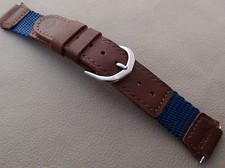 WOMENS KIDS New 16mm Nylon Timex Blue Brown Expedition Water Resist Watch Band