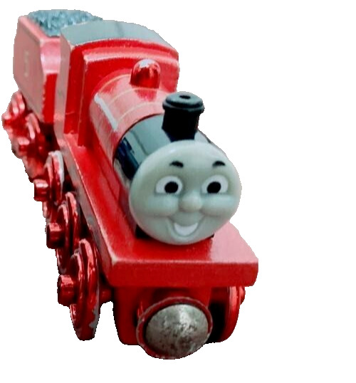 Thomas Wooden Rare Red Metallic James from JAPAN　USED