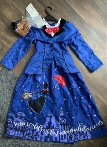 Tu Disney Mary Poppins Costume Age 7-8 
