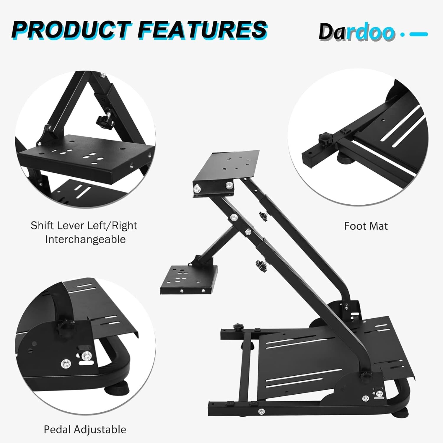 Dardoo Classic Steering Wheel Stand Fit Logitech G29 G920 Compact Wheel