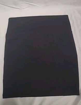 Womens Black Decree Figure Flattering Mini Skirt Size L