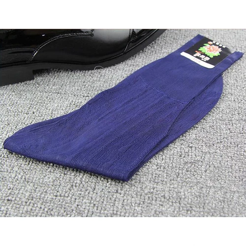 Conjunto retro de 5 pares de calcetines transparentes inteligentes sedosos de nailon similares a la seda para hombre - Imagen 18 de 22