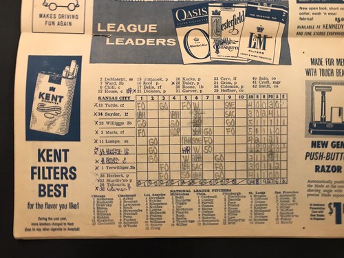 1959 Red Sox Program Pumpsie Green Fenway Park debut primer negro/Negro Boston Ex - Imagen 5 de 6