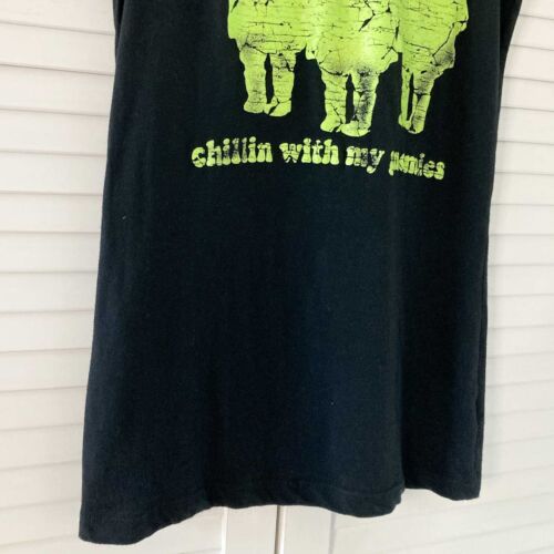 David & Goliath T-Shirt Size Small Black Chillin With My Gnomies Graphic Print - Picture 8 of 14