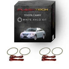 White Angel Eye LED Headlight Halo kit for 2007-2009 Toyota Camry Headlights