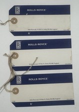 Vintage Rolls Royce, Parcel Labels, From the Derby Site.